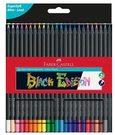 Estuche 24 Lápices de Colores Black Edition. Fabe.