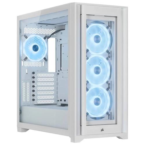 Caixa Atx Icue 5000x RGB Ql Edition Tempered Glass Branco - Corsair