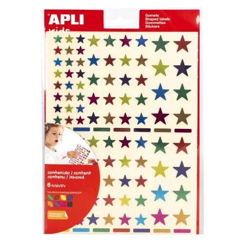 Rótulo Autocolante Apli 18396 Estrela Permanente