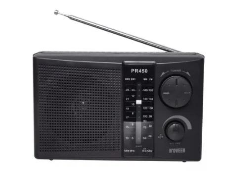 Rádio portátil N'oveen PR450 Preto