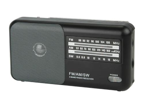 Bloque 77-533# Radio Portátil Analógico Negro