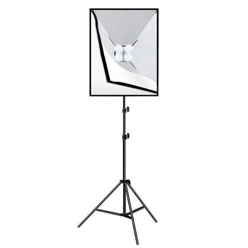 Caixa Flexível Puluz Studio 50x70cm, Tripé, Lâmpad