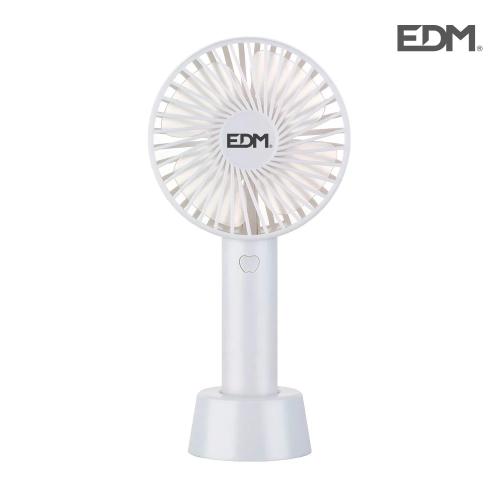 Ventoinha de Mão Recarregável 4,5w Lâminas 10,6x.