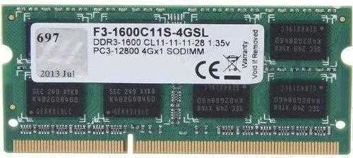 So Ddr3 4gb Pc 1600 Cl11 G.Skill 1.35v Value 4gsl