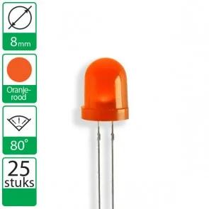 Led 8Mm Laranja 8Mcd