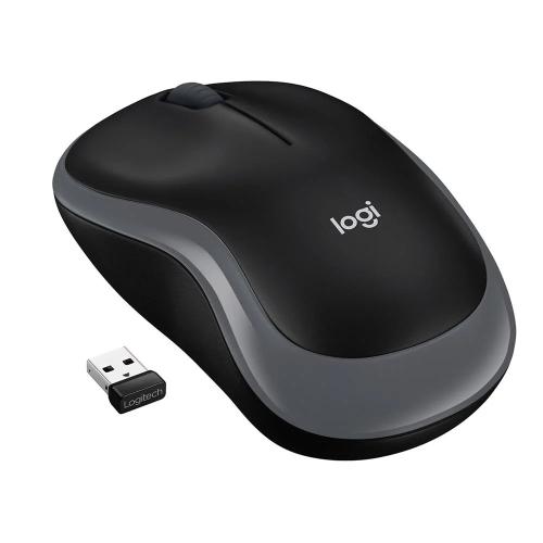 Mouse Usb Optical Wrl M185/Swift Grey 910-002235 .