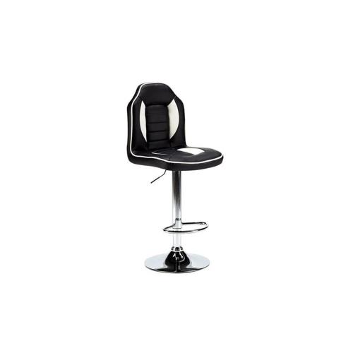 Taburete Gaming Racing Negro/Blanco Muvip