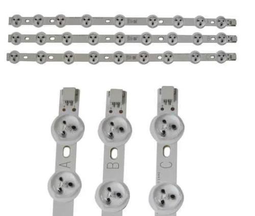 TRÊS TIRAS DE 35,6 CM LED 27 LÂMPADAS VES390