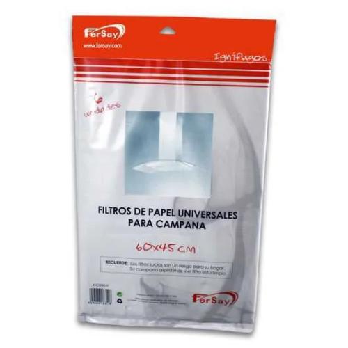 FILTRO DE PAPEL PARA CAMPANA EXTRACTORA 60X45