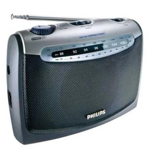 Rádio Philips Um Vermelho de Pilas