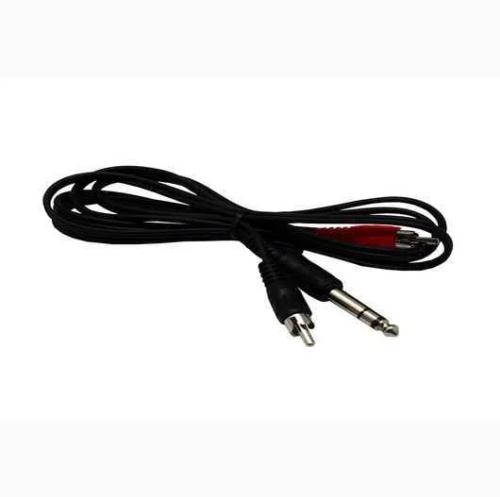 Cable audio 2 RCA Macho a Jack Macho 6.3 Stereo