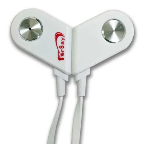 Auricular Bluetooth Com Microfone de Metal Branco