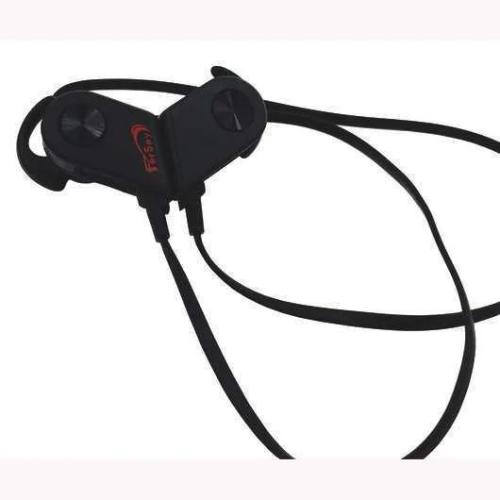 Auricular Bluetooth Com Microfone de Metal Preto