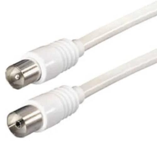 CABLE ANTENA IEC MACHO-HEMBRA BLANCO 1,5M