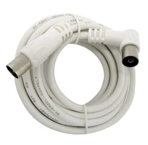 Conector antena IEC macho IEC hembra acodada