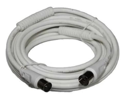Cable ANT. iec blanco 5M con
