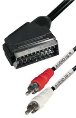 Conexion Euroconector a 2 Rca macho 2 metros