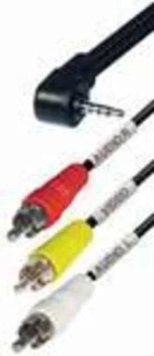 JACK 4 PIN 3,5MM 3 RCA MACHO 2 METROS
