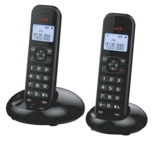 Teléfono Inalámbrico Dúo Color Negro Dic 2020n