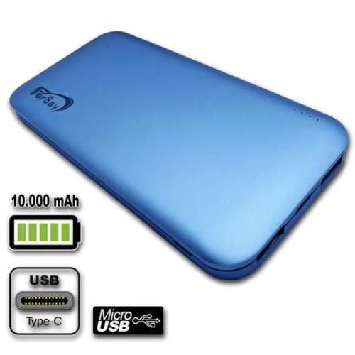 Bateria externa POWERBANK 10000 mah color azul
