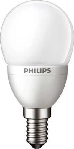 Bombilla led esferica mate Philips 4W E14 calida