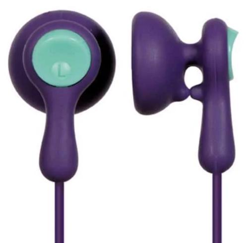 Auricular Boton Clip Violeta