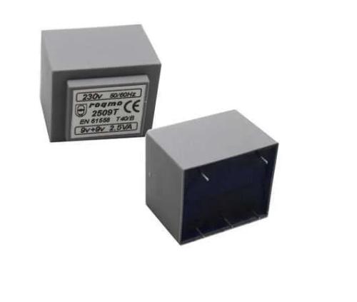 Transformador alimentacion 9 V + 9 V 139 Mah
