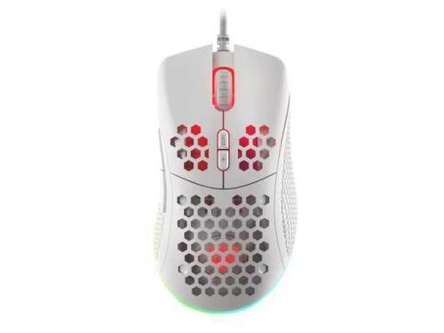 Mysz Krypton 555 8000DPI podswietlenie RGB Biala