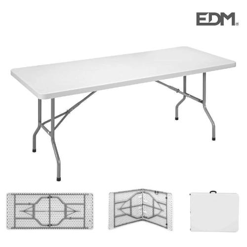 Mesa drobável 180x74x74cm tubo ø22x1.0mm edm