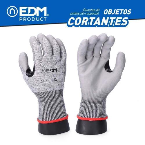 Luvas Anti-Cortes Fibra K-Rock Revestido Poliuret.