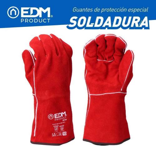 Luvas para Soldadores de Camurça Cosido com Fio K.