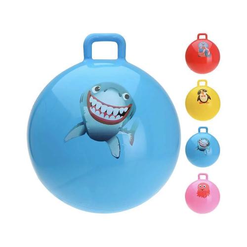PELOTA SALTARINA DISEÃOS Y COLORES SURTIDOS Ã55.