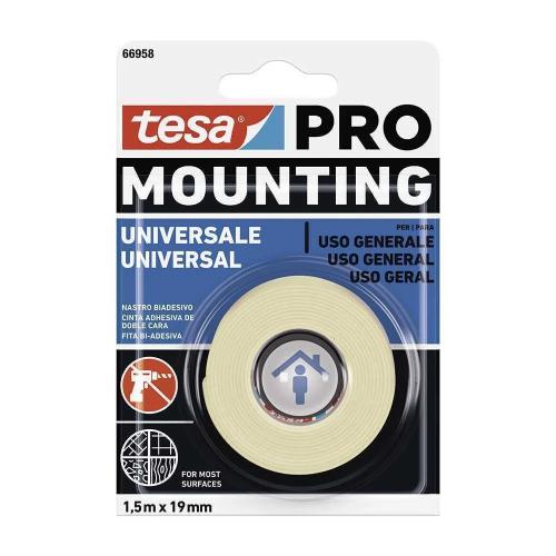 Fita Dupla Face Montagem Pro Universal. 1,5m X 19.