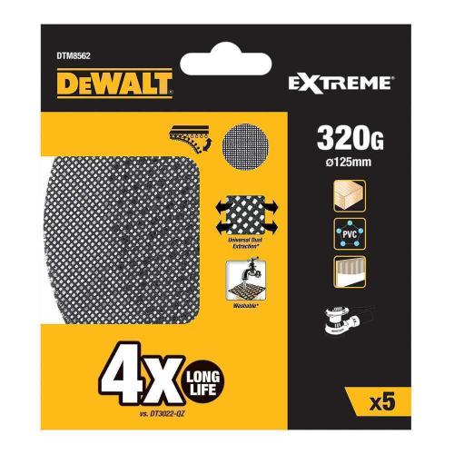 S.Of. Pack de 5 Lixas de Malha 125mm Grão: 320 P.