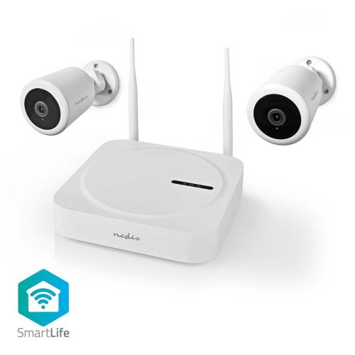 Câmara Nedis Smartlife Wireless Camera System Ip65 Full Hd 1080p (Pack 2 Uni. + Nvr)