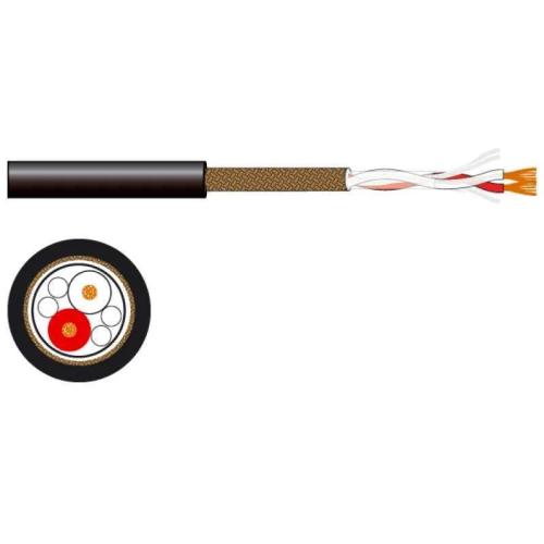 Rolo de Cabo de Microfone/Linha. Ofc Blindado. 2 Condutores. 22 Awg. Bobina 100 M.