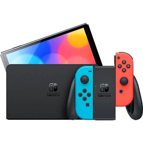 Consola Nintendo Switch (Versão Oled) Azul Néon/Vermelho Néon