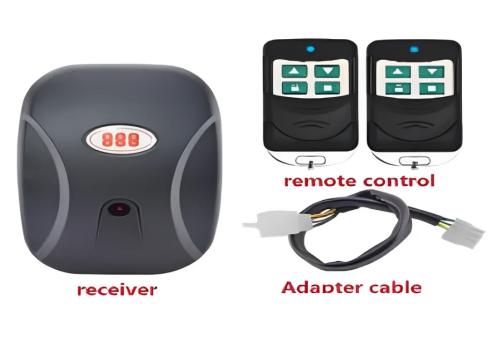 Recetor de Portão + 2 Comandos Com Alimentador