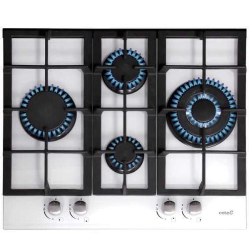 Placa de Gas Cata Lci6031wh 60 Cm Blanco (4 Fogon.