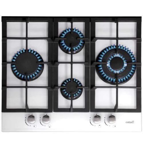 Placa de Gas Cata Lci6031wh 60 Cm Blanco (4 Fogon.
