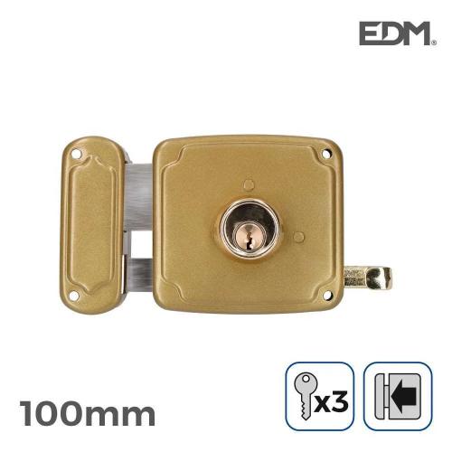 Fechadura Esquerda 100Mm 3 Chaves Incluidas