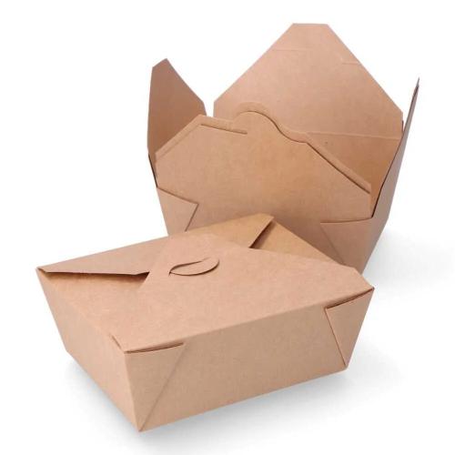 Caixa Cartão Biodegradável para Comida 19,7x14x6,4cm (3 Unid.)