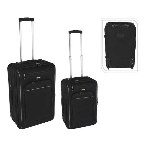 Kit 2 Malas de Viagem Pretas