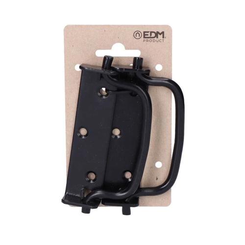 2 Unid. Pega Dobrável com Stop 100mm Cor Preto em Edm