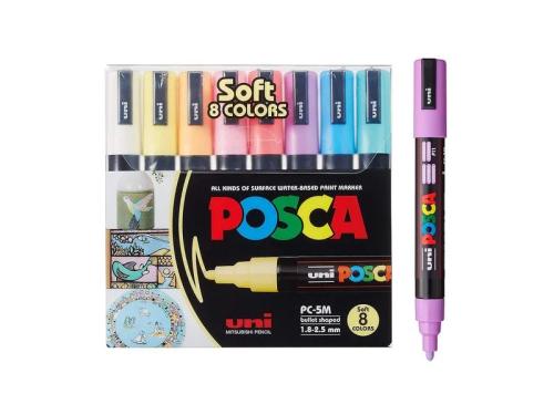 Estojo 8 Uds Pc-5m Pastel Posca Uniball 1826348