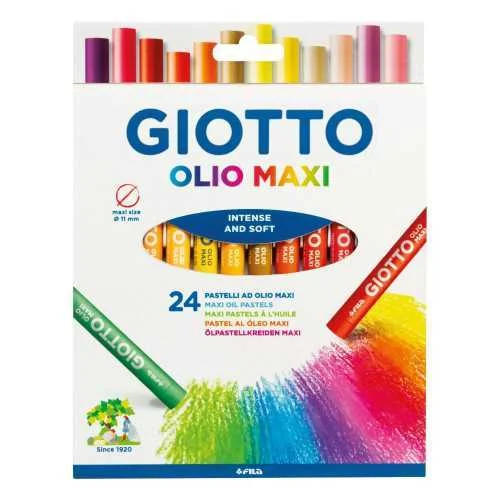 Estojo C/ Asa Giottode 24 Barras de Pintura Óle