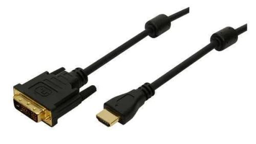 Logilink Hdmi-Dvi-Kabel Hdmi->dvi-D St/19-Pin St 3,00m Bk