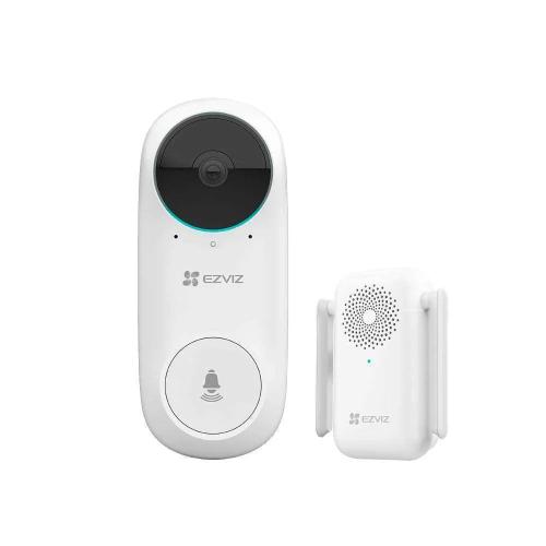 Videocampainha Wifi Ip Ezviz - Câmara 2mpx / Visão 160º - Áudio / Campainha Interior Incluida - Dete