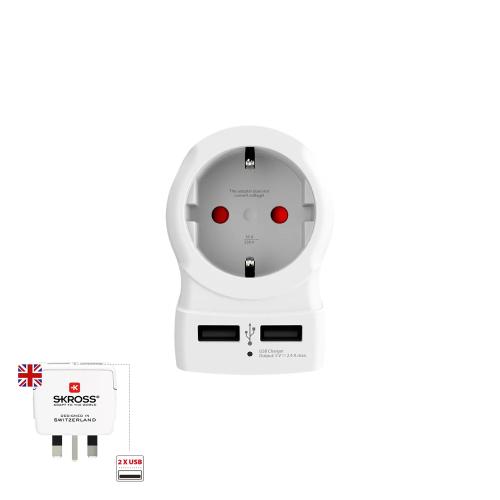 SKROSS 1500280 ADAPTADOR DE ENERGIA TIPO G (UK) T.