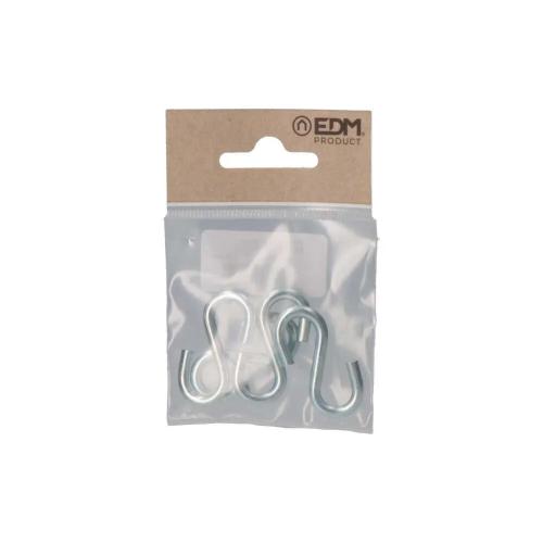 Pack 4un gancho em forma de s 40 zinco